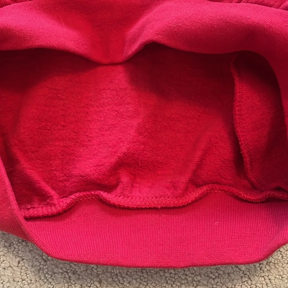 Wolf Art Pullover Hoodie - Red, Large, Flannel Lined, Double Layered - Picture 11 of 11